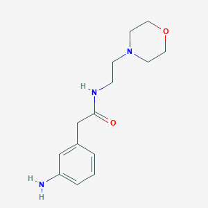 2-(3-aminophenyl)-N-(2-morpholin-4-ylethyl)acetamide