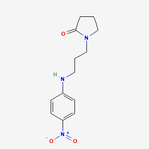 1-[3-(4-Nitroanilino)propyl]pyrrolidin-2-one