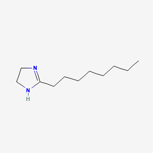 molecular formula C11H22N2 B13869725 2-Imidazoline, 2-octyl- CAS No. 10443-60-4