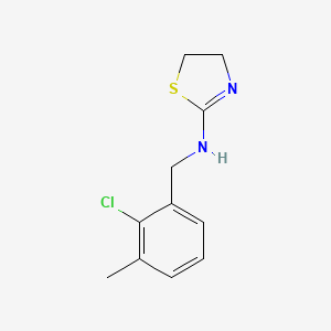 molecular formula C11H13ClN2S B13869733 N-[(2-chloro-3-methylphenyl)methyl]-4,5-dihydro-1,3-thiazol-2-amine 