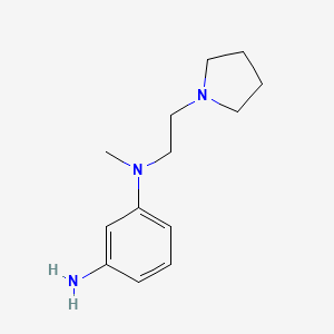 molecular formula C13H21N3 B13869758 3-N-methyl-3-N-(2-pyrrolidin-1-ylethyl)benzene-1,3-diamine 