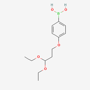 molecular formula C13H21BO5 B1386982 [4-(3,3-Diethoxypropoxy)phenyl]boronic acid CAS No. 1107064-34-5
