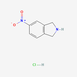 molecular formula C8H9ClN2O2 B1386984 5-Nitroisoindoline hydrochloride CAS No. 400727-69-7