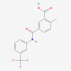 2-Methyl-5-(3-(trifluoromethyl)phenylcarbamoyl)benzoic acid