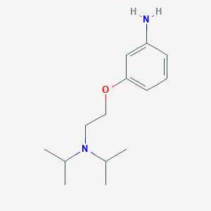 3-[2-[Di(propan-2-yl)amino]ethoxy]aniline