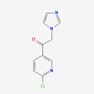 1-(6-Chloropyridin-3-yl)-2-imidazol-1-ylethanone