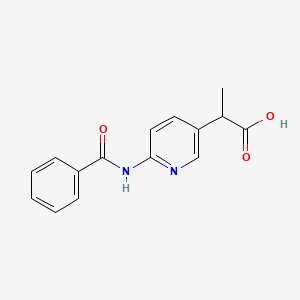 2-(6-Benzamidopyridin-3-yl)propanoic acid