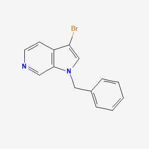 molecular formula C14H11BrN2 B13869883 1-Benzyl-3-bromopyrrolo[2,3-c]pyridine 