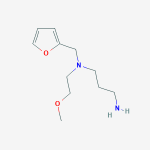 molecular formula C11H20N2O2 B1386990 N-(2-Furylmethyl)-N-(2-methoxyethyl)propane-1,3-diamine CAS No. 1170289-81-2