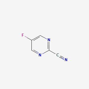 molecular formula C5H2FN3 B1386991 5-氟嘧啶-2-碳腈 CAS No. 38275-55-7
