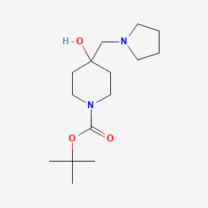 Tert-butyl 4-hydroxy-4-(pyrrolidin-1-ylmethyl)piperidine-1-carboxylate