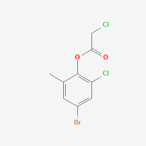 molecular formula C9H7BrCl2O2 B1386992 4-Bromo-2-chloro-6-methylphenyl chloroacetate CAS No. 1171027-62-5