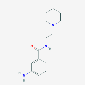 3-amino-N-(2-piperidin-1-ylethyl)benzamide