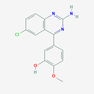 5-(2-Amino-6-chloroquinazolin-4-yl)-2-methoxyphenol