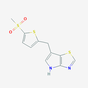 6-[(5-methylsulfonylthiophen-2-yl)methyl]-4H-pyrrolo[2,3-d][1,3]thiazole