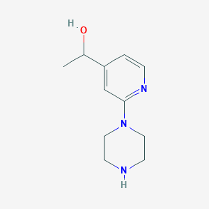 1-(2-Piperazin-1-ylpyridin-4-yl)ethanol