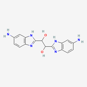 molecular formula C16H16N6O2 B13869946 1,2-Bis-(5-amino-1H-benzoimidazol-2-yl)-ethane-1,2-diol 