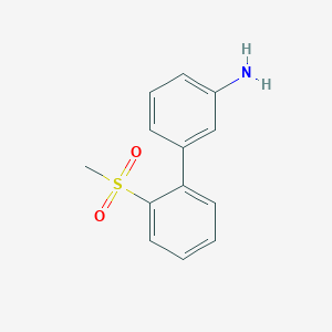 molecular formula C13H13NO2S B13869962 3-(2-Methylsulfonylphenyl)aniline 