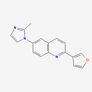 2-(Furan-3-yl)-6-(2-methylimidazol-1-yl)quinoline