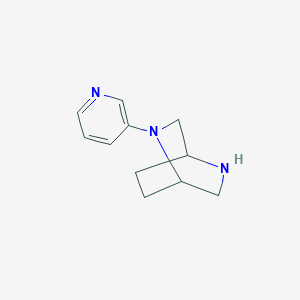 molecular formula C11H15N3 B1386998 2-(3-Pyridinyl)-2,5-diazabicyclo[2.2.2]octane CAS No. 741240-01-7