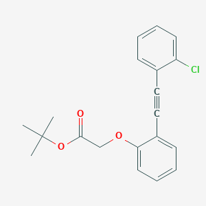 molecular formula C20H19ClO3 B13869983 Tert-butyl 2-[2-[2-(2-chlorophenyl)ethynyl]phenoxy]acetate 