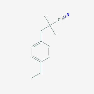 molecular formula C13H17N B138700 3-(4-乙基苯基)-2,2-二甲基丙腈 CAS No. 134123-93-6