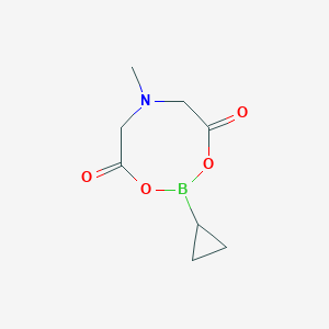 molecular formula C8H12BNO4 B1387002 2-环丙基-6-甲基-1,3,6,2-二噁杂硼杂环丁烷-4,8-二酮 CAS No. 1104637-36-6