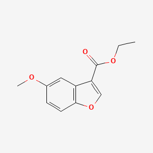 molecular formula C12H12O4 B13870028 Ethyl 5-methoxy-1-benzofuran-3-carboxylate 