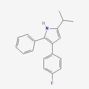 molecular formula C19H18FN B13870050 3-(4-Fluorophenyl)-5-isopropyl-2-phenyl-1H-pyrrole 