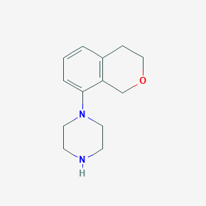 1-(3,4-dihydro-1H-isochromen-8-yl)piperazine