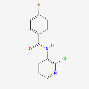 molecular formula C12H8BrClN2O B13870122 4-bromo-N-(2-chloropyridin-3-yl)benzamide 