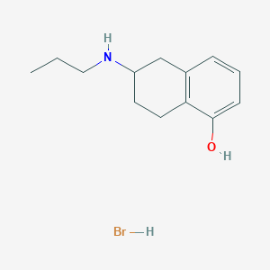 molecular formula C13H20BrNO B13870152 6-(Propylamino)-5,6,7,8-tetrahydronaphthalen-1-ol;hydrobromide 