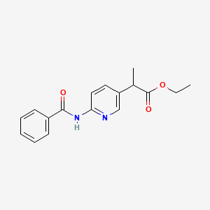 Ethyl 2-(6-benzamidopyridin-3-yl)propanoate