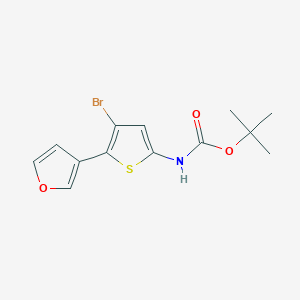 tert-butyl N-[4-bromo-5-(furan-3-yl)thiophen-2-yl]carbamate