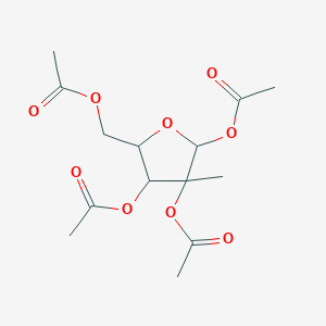 (3,4,5-Triacetyloxy-4-methyloxolan-2-yl)methyl acetate