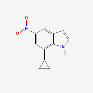 molecular formula C11H10N2O2 B13870219 7-Cyclopropyl-5-nitro-1H-indole 