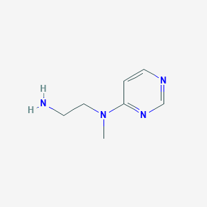 molecular formula C7H12N4 B13870228 N'-methyl-N'-pyrimidin-4-ylethane-1,2-diamine 