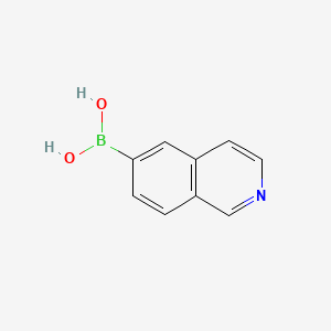 molecular formula C9H8BNO2 B1387024 Isoquinolin-6-ylboronic acid CAS No. 899438-92-7