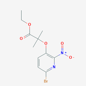 Ethyl 2-((6-bromo-2-nitropyridin-3-yl)oxy)-2-methylpropanoate