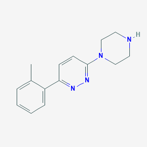 molecular formula C15H18N4 B1387027 3-(2-Methylphenyl)-6-piperazin-1-ylpyridazine CAS No. 1171581-31-9