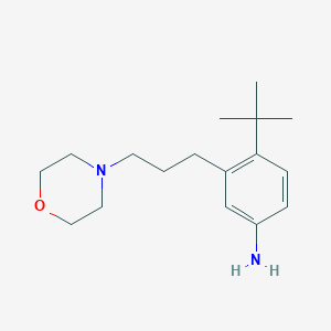 4-Tert-butyl-3-(3-morpholin-4-ylpropyl)aniline