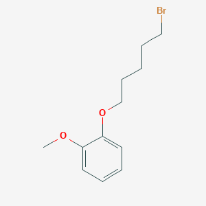 molecular formula C12H17BrO2 B13870287 1-(5-Bromopentoxy)-2-methoxybenzene 