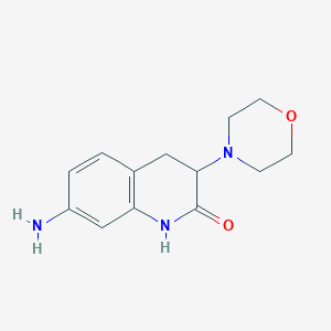 7-amino-3-morpholin-4-yl-3,4-dihydro-1H-quinolin-2-one