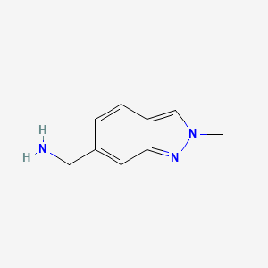 molecular formula C9H11N3 B1387031 6-Aminomethyl-2-methylindazole CAS No. 1159511-20-2