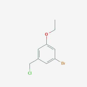 molecular formula C9H10BrClO B13870313 1-Bromo-3-(chloromethyl)-5-ethoxybenzene 