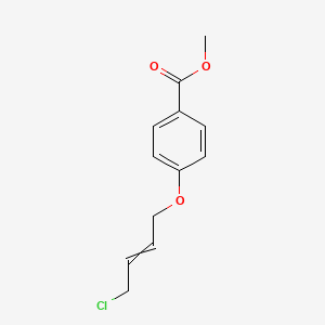 molecular formula C12H13ClO3 B13870335 Methyl 4-(4-chlorobut-2-enoxy)benzoate 