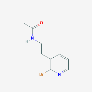 molecular formula C9H11BrN2O B13870355 N-[2-(2-Bromopyridin-3-yl)ethyl]acetamide 