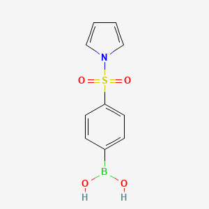 molecular formula C10H10BNO4S B1387036 (4-((1H-Pyrrol-1-yl)sulfonyl)phenyl)boronic acid CAS No. 913835-90-2