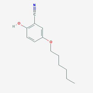 molecular formula C13H17NO2 B13870362 5-Hexoxy-2-hydroxybenzonitrile 