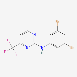 N-(3,5-dibromophenyl)-4-(trifluoromethyl)pyrimidin-2-amine